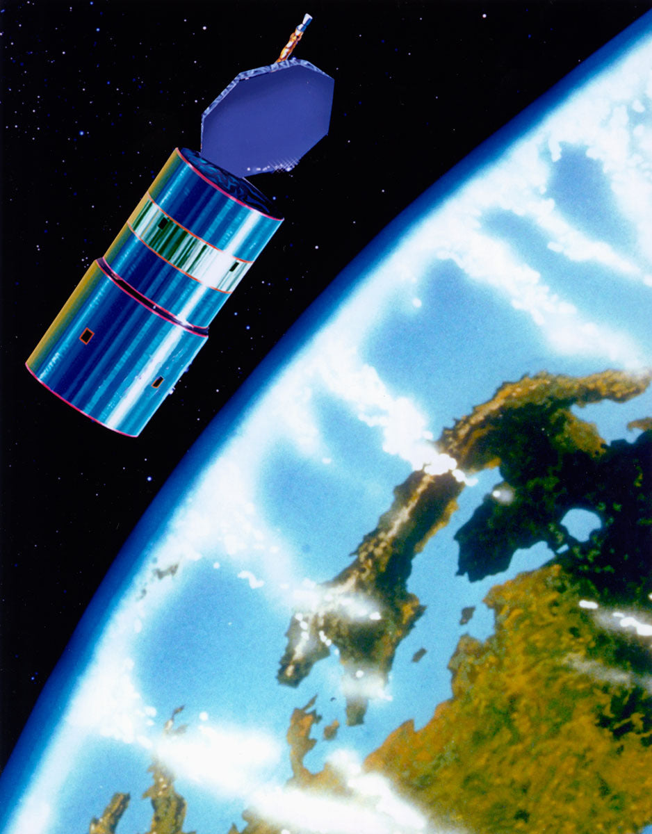 376 Satellite, Thor III, in Orbit Above Norway BI216958