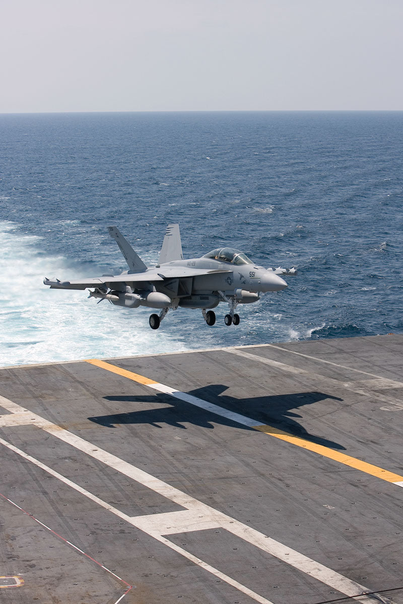 First EA-18G Growler at Sea Trials Aboard the USS Eisenhower BI231517
