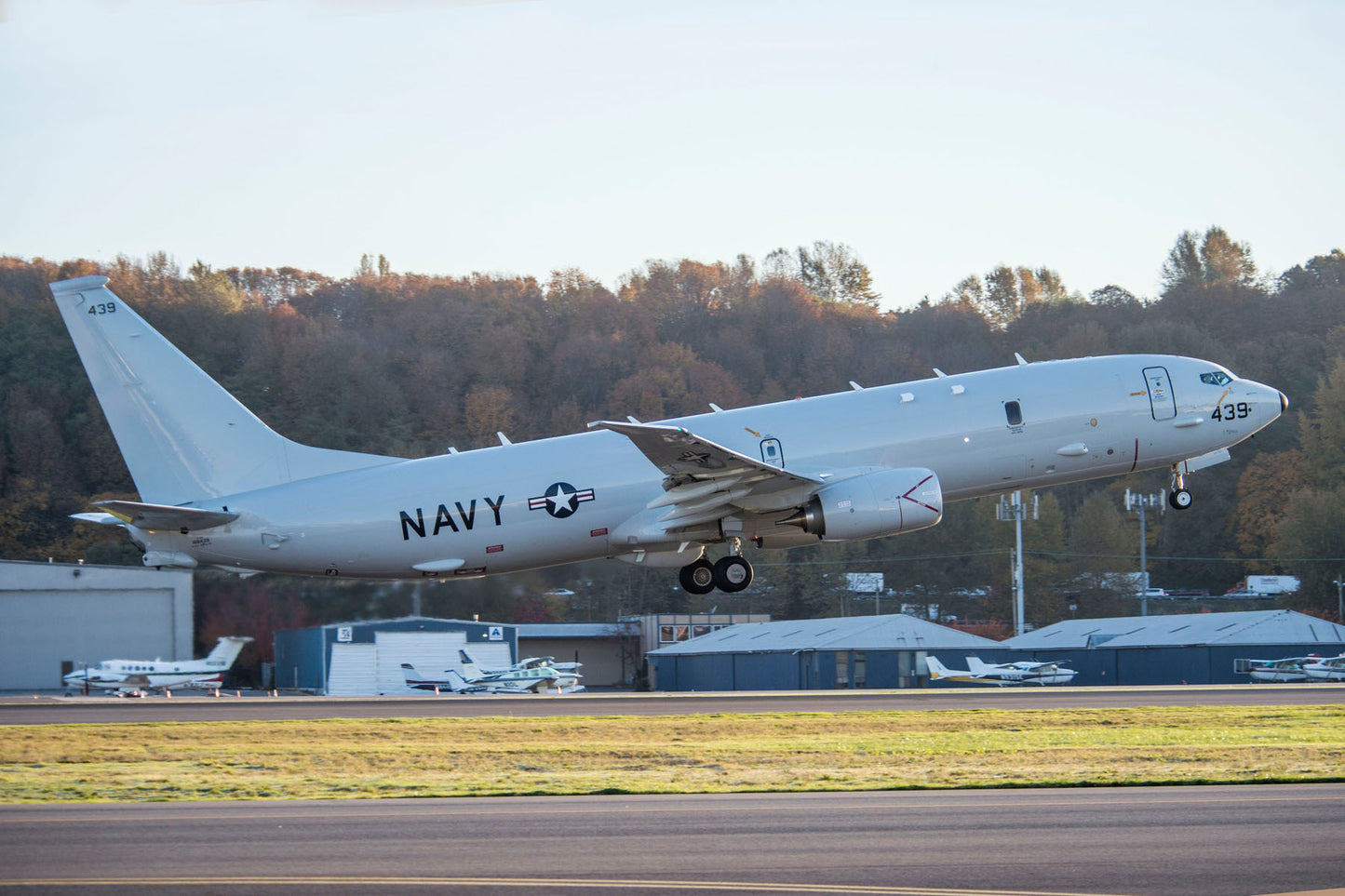Boeing P-8A Poseidon Taking Off from Renton BI41034