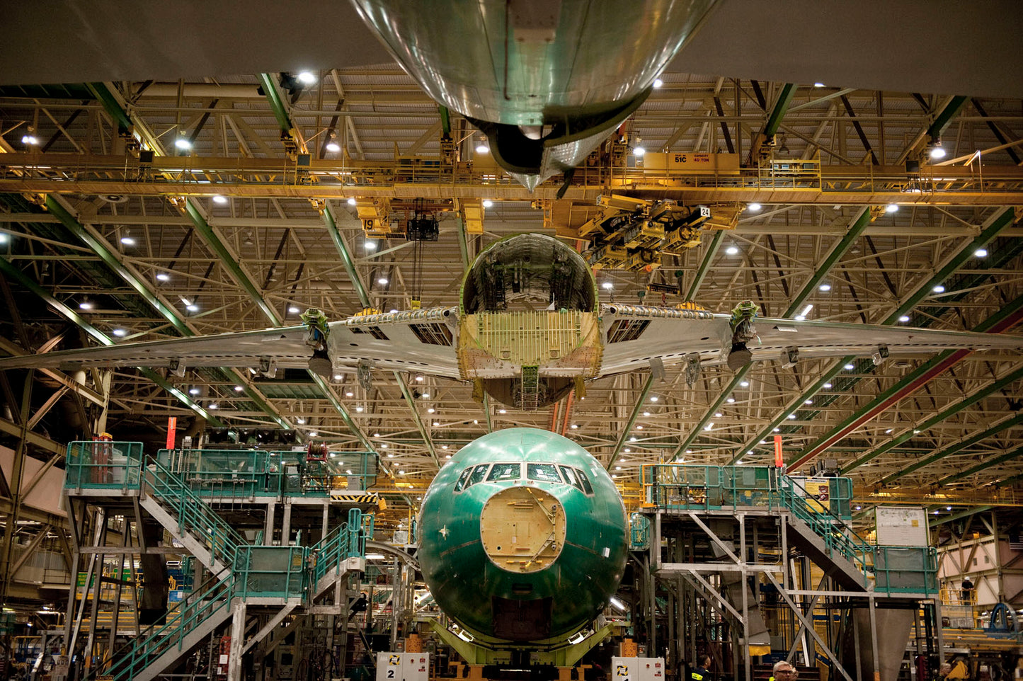 Boeing 777 Moving Line in Everett, WA BI42136