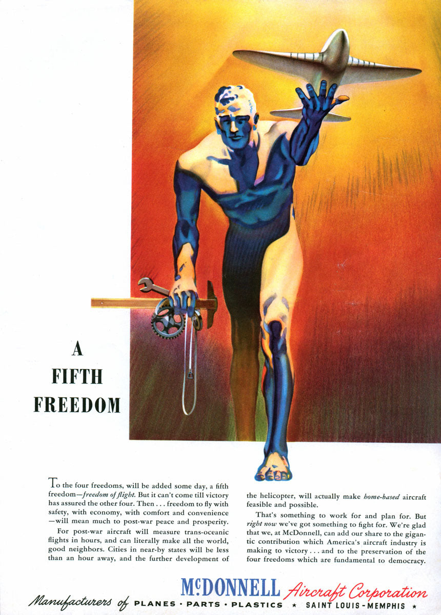 1943 A Fifth Freedom McDonnell Ad BI45695