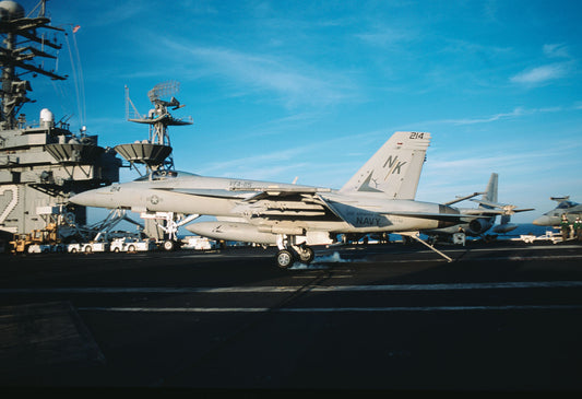 F/A-18E/F Super Hornet at Sea Trials Aboard the USS Lincoln BI221447