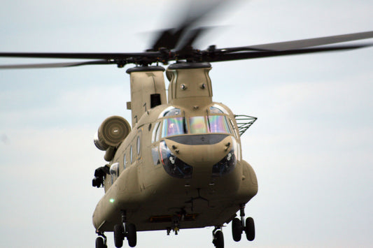 CH-47F Chinook Helicopter in Flight BI223785