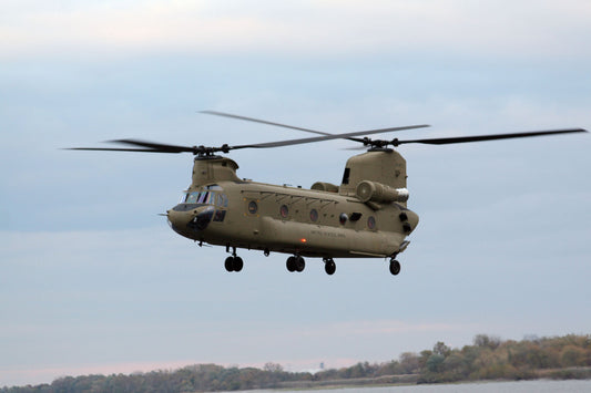 CH-47F Chinook Helicopter in Flight BI223793