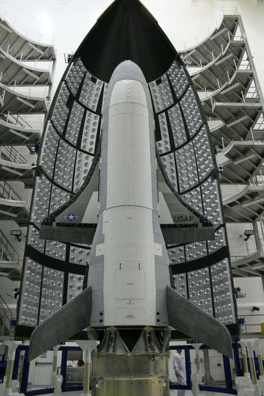 Boeing-built X-37B Orbital Test Vehicle at Astrotech Launch Processing Facility BI231669