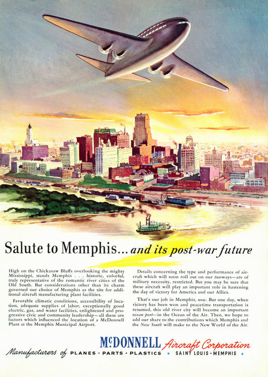 1943 Salute to Memphis McDonnell Ad BI45691