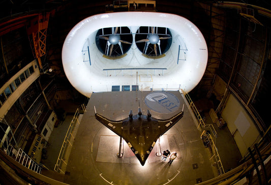 X-48B Blended Wing Body Ship No. 1 in Wind Tunnel BI218340