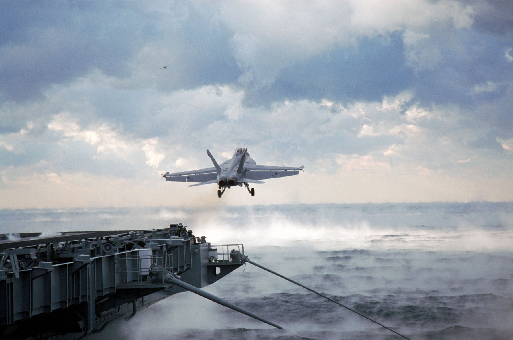 F/A-18E/F Super Hornet Aircraft Carrier Takeoff BI221385