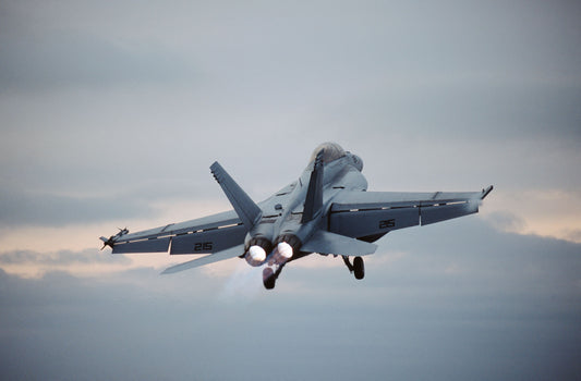 F/A-18E/F Super Hornet with Afterburners Lit BI221451