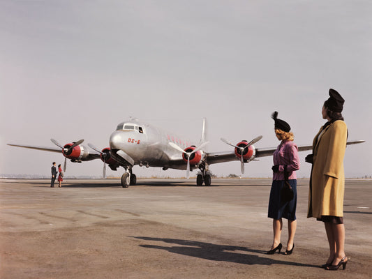 DC-6 on Ground with Passengers BI2216