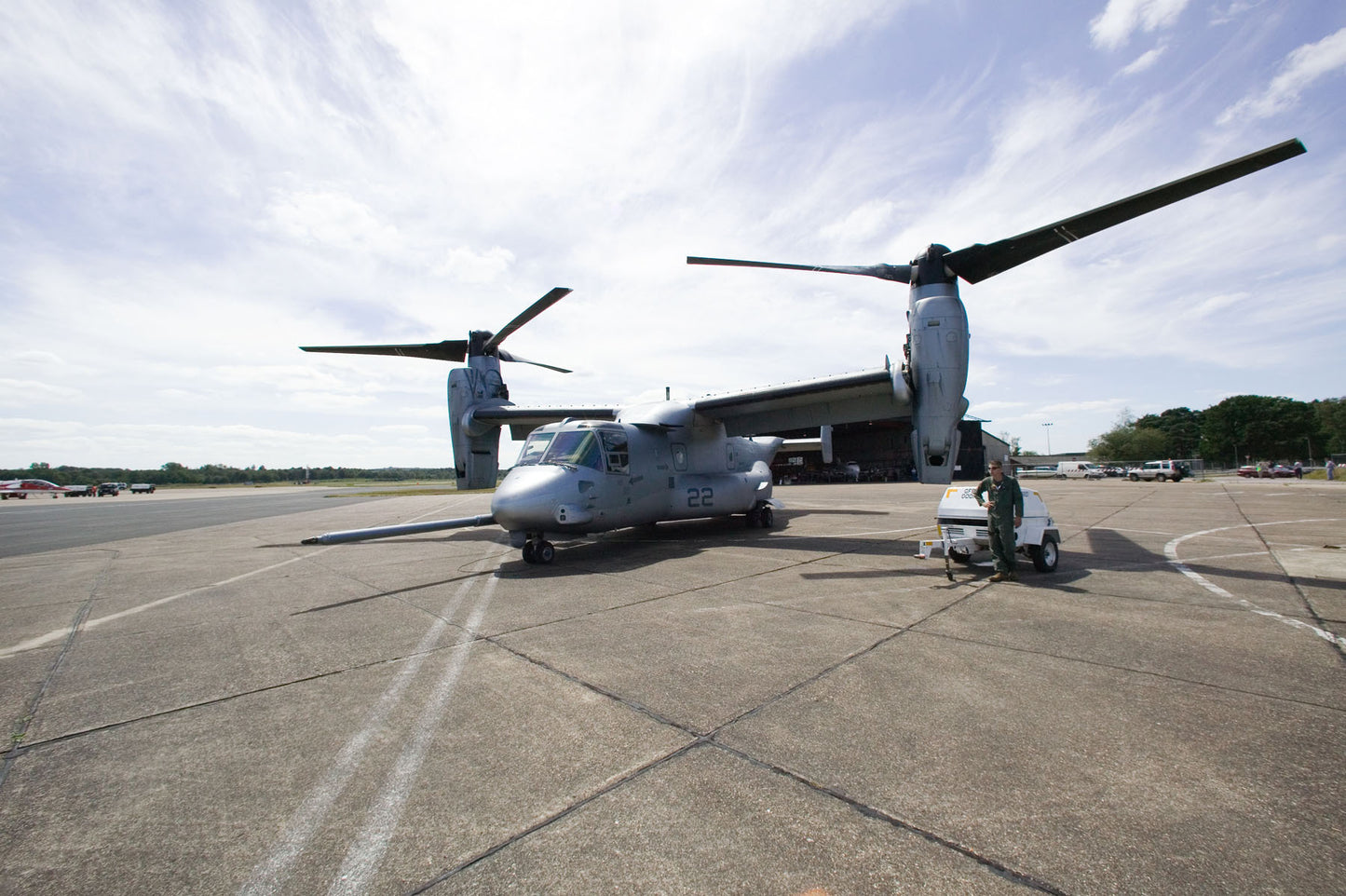 V-22 Osprey on Apron BI222927