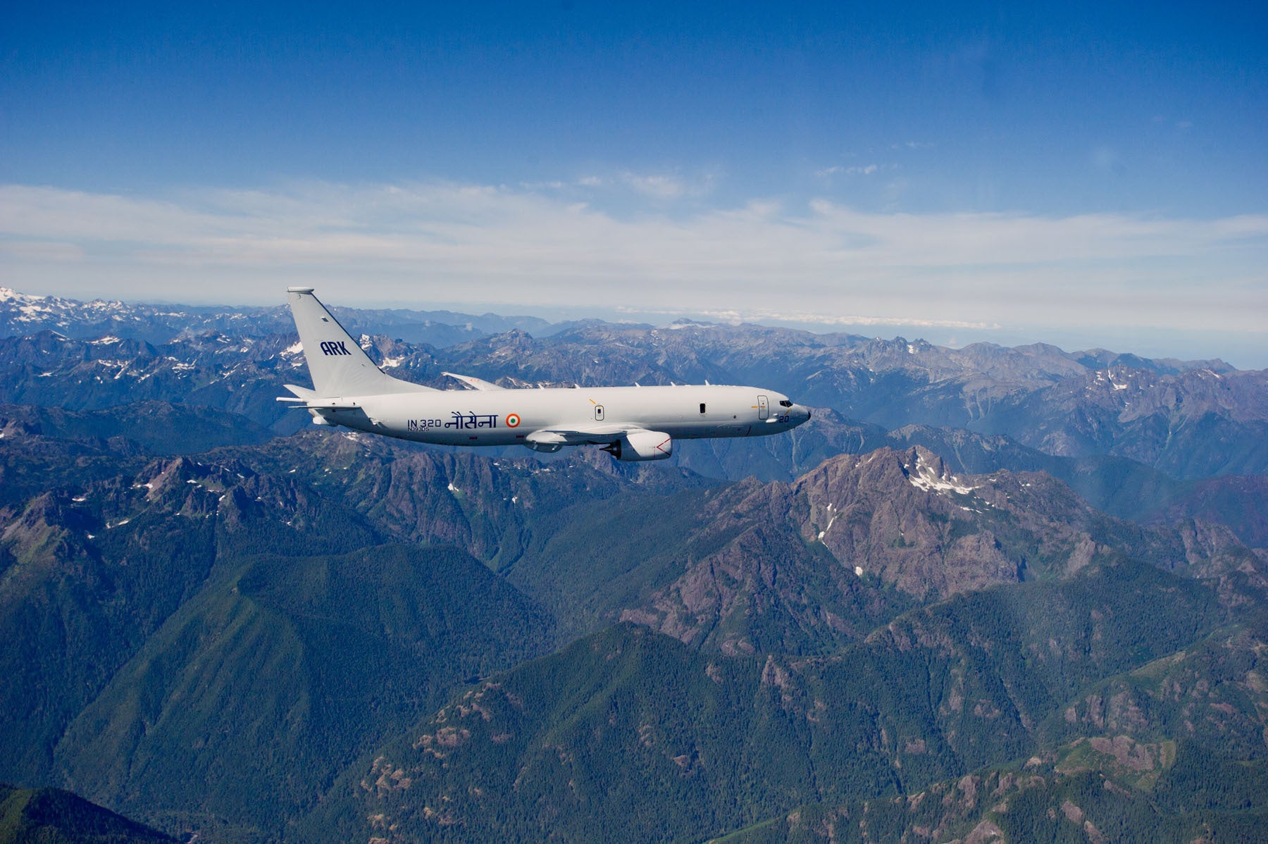 Indian Navy P-8I Poseidon In Flight BI232435