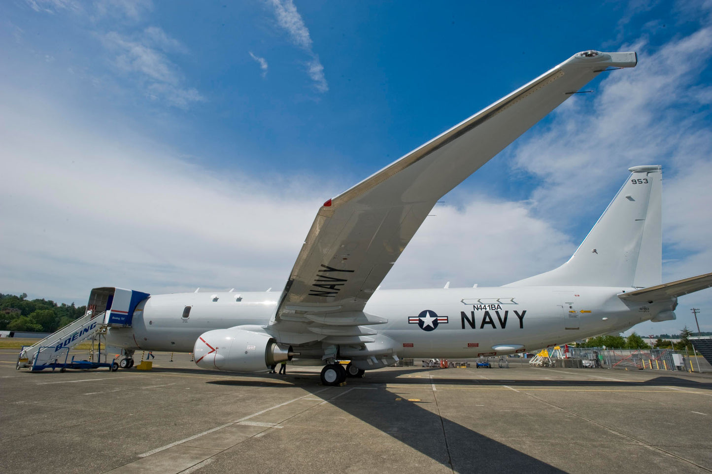 P-8A Poseidon on Ramp Prior to Test Flight BI232664