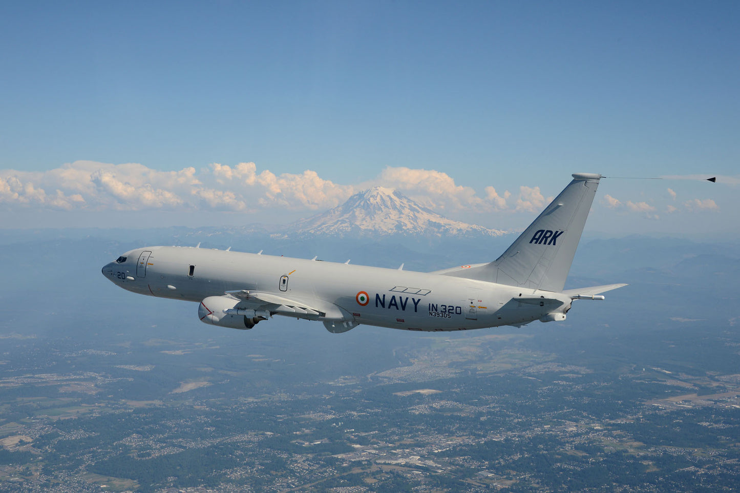 Indian Navy P-8I and Mt. Rainier BI233744