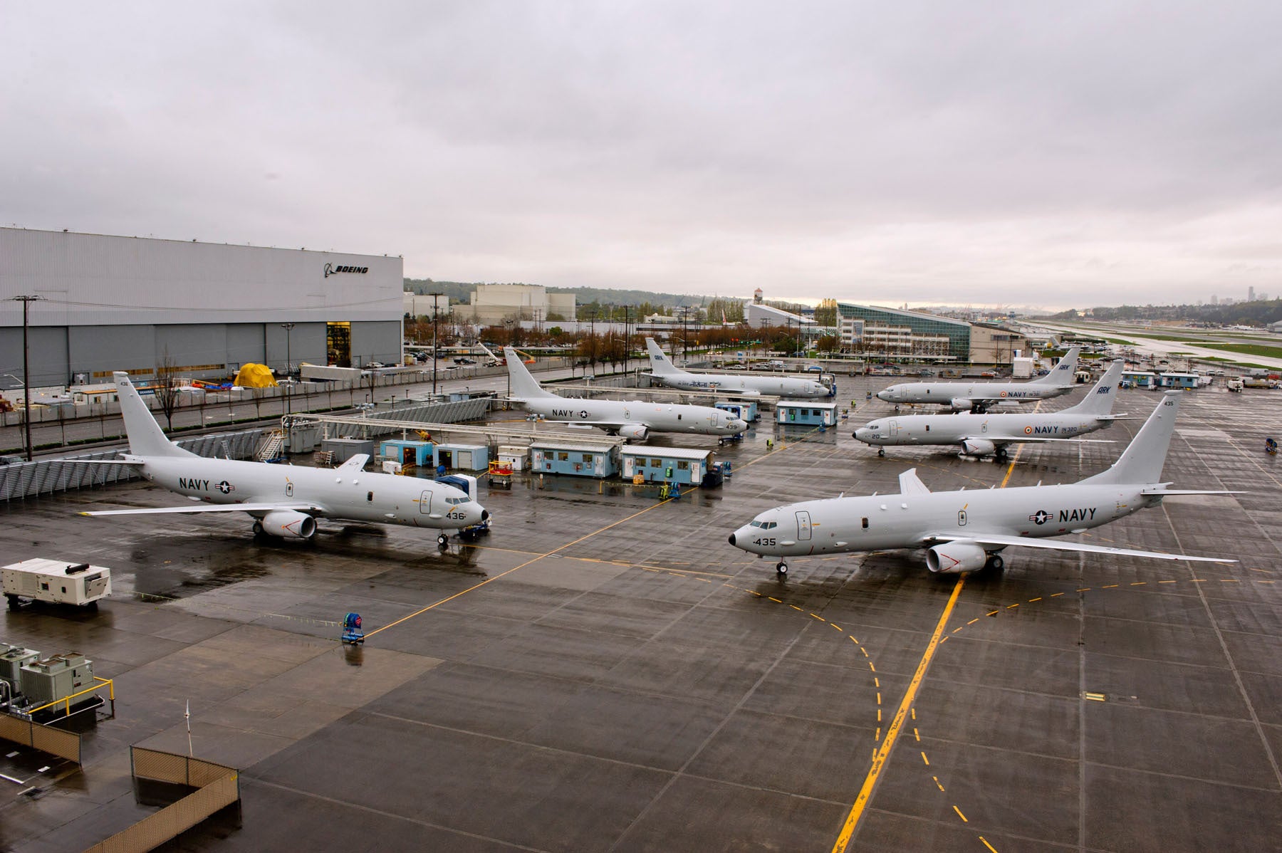 Boeing P-8 Aircraft on the Renton, WA flight Line BI234075