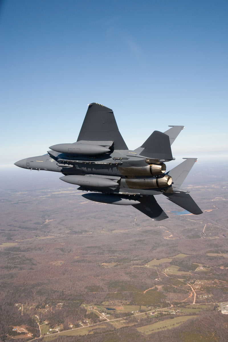 Boeing F-15K Eagle Banking in Flight BI29432