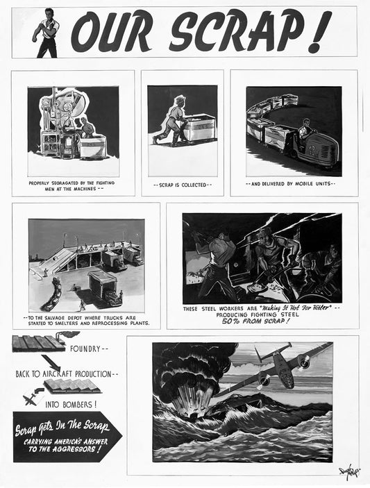 North American "Our Scrap" Poster, 1940s BI29704