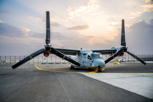 V-22 Osprey on Flight Ramp at Dawn BI43985