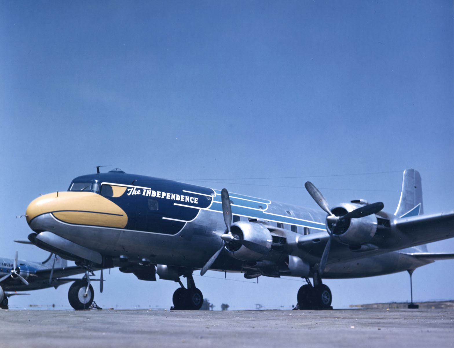 VC-118A "Independence" on Flight Ramp BI45183