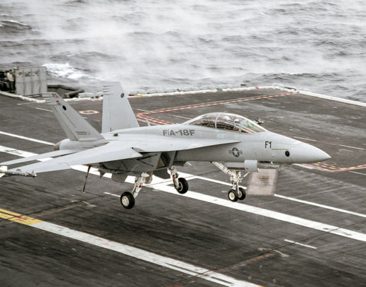 Boeing F/A-18F Super Hornet First Carrier Trap BI45541