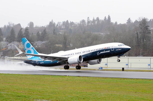 737 MAX Takes Off on its First Flight from Renton Field BI46942