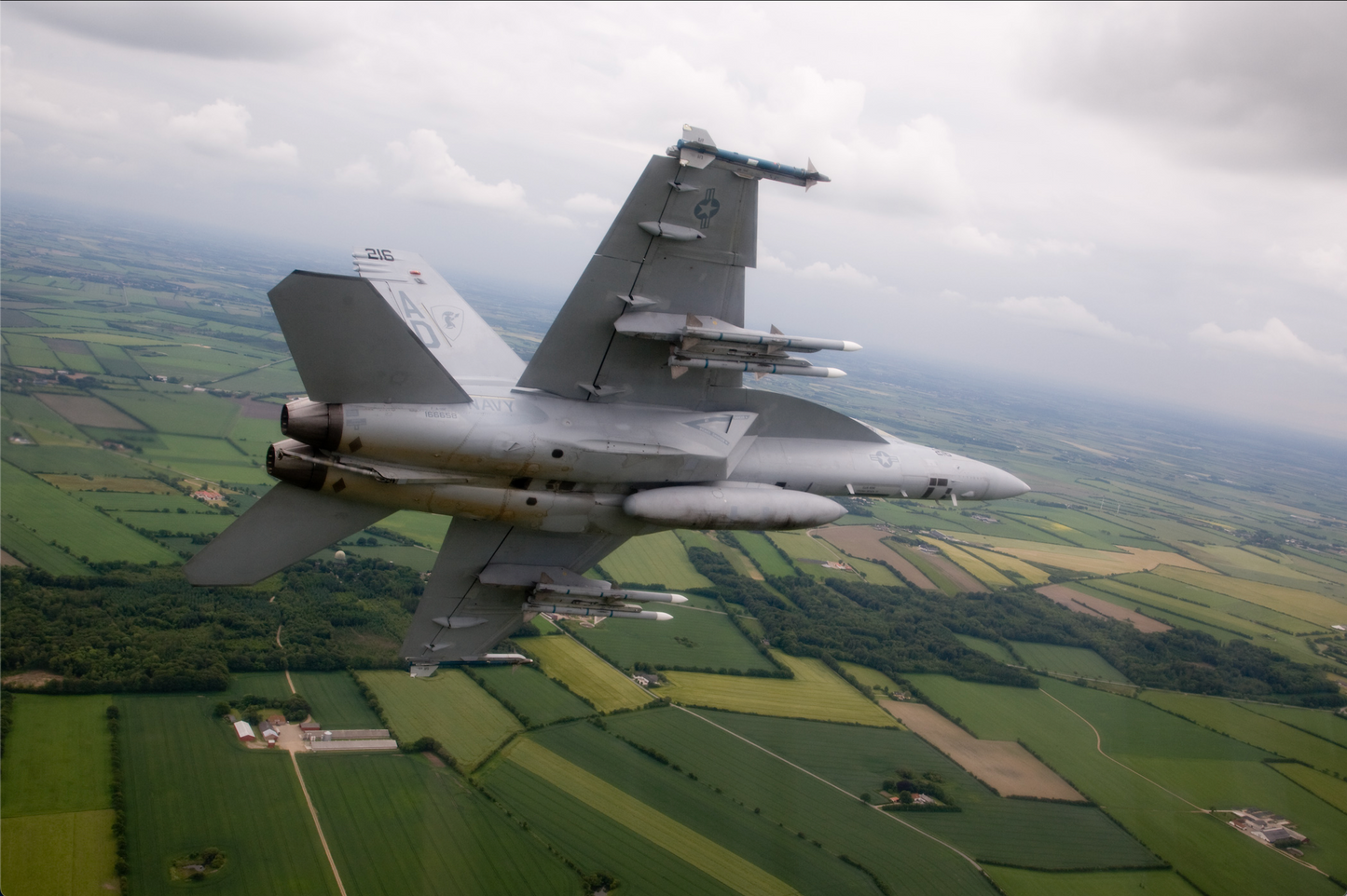 Boeing F/A-18E/F Super Hornet Carrying Air-To-Air Missiles BI232157