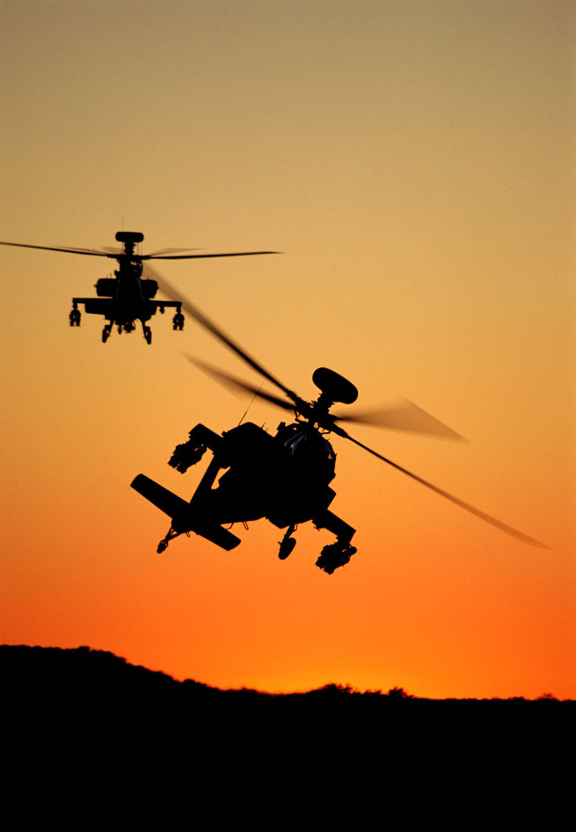 AH-64D Apache Longbows at Sunset BI21286