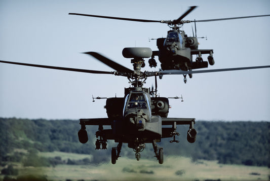 AH-64D Apache and AH-64D Apache Longbow in Flight BI21348