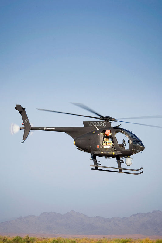 MH-6 Little Bird in Unmanned Flight Test BI214574