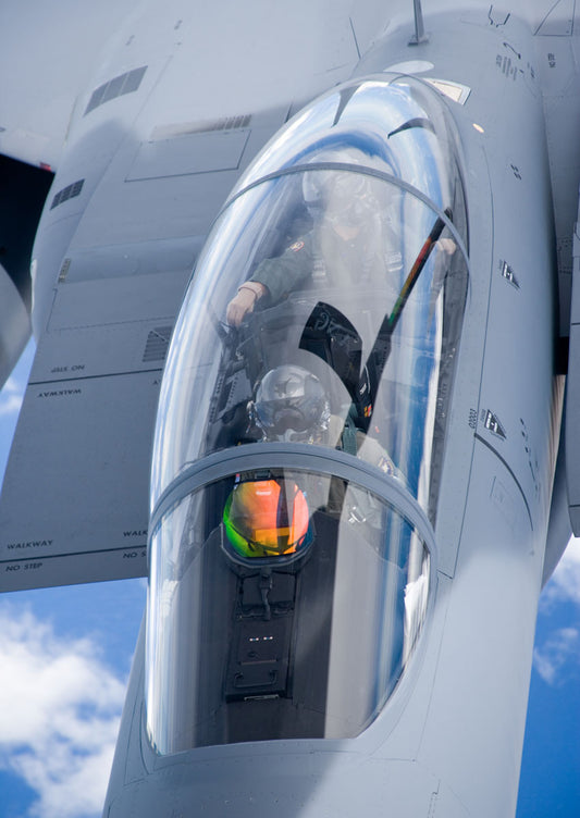 Cockpit of a F-15K Strike Fighter on its Ferry Flight to Korea BI216588