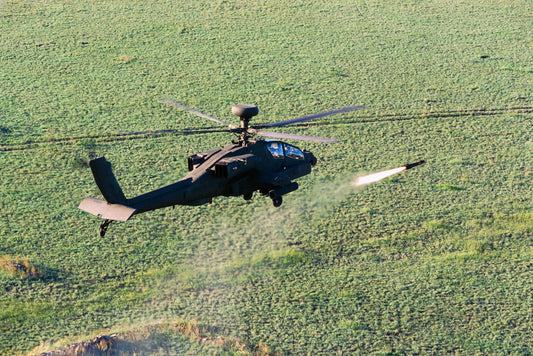 AH-64D Apache Longbow Firing Hellfire Missile BI220555