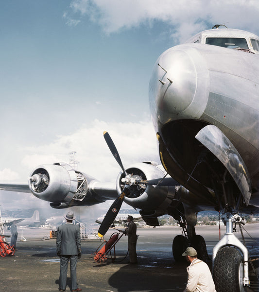 DC-6 on Ground with People BI2220
