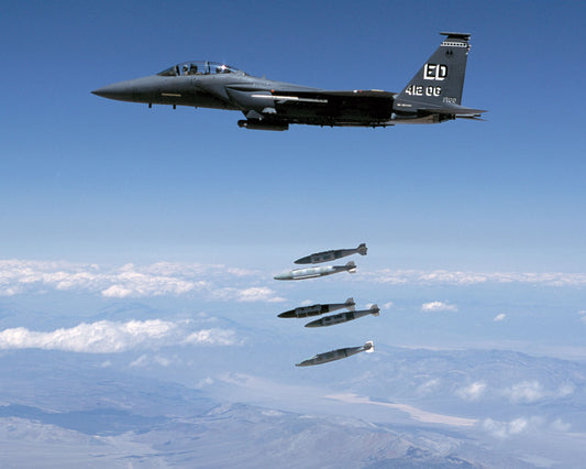 F-15E Strike Eagle Releasing JDAMs BI223901