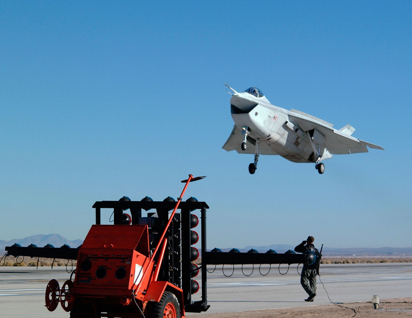 X-32A Joint Strike Fighter Landing Tests BI227403