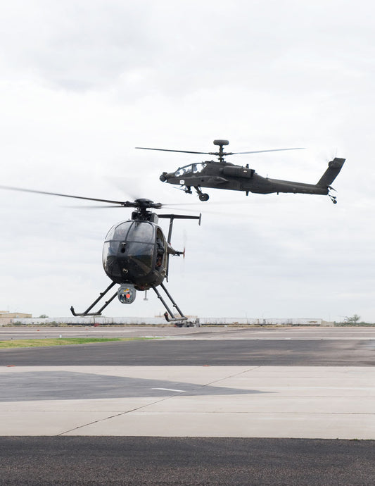 AH-64D Apache Longbow with MH-6 Little Bird UAV BI230841