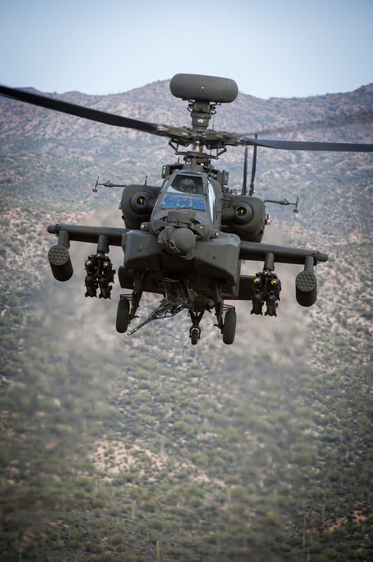 Head-on View of Boeing AH-64E  BI234083
