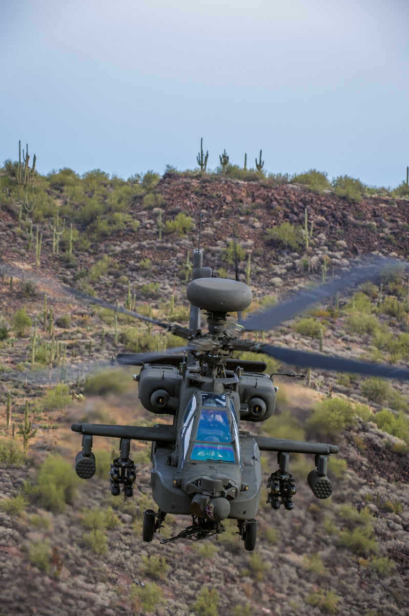 Boeing AH-64E Flying Low over Desert BI234091