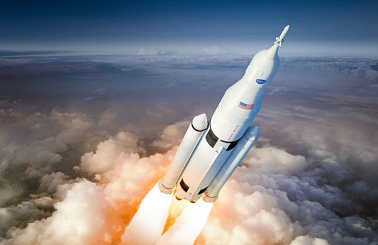 Space Launch System Rising Above Clouds BI44688