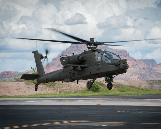 First Flight of aircraft 0049, the 100th AH-64E Apache, March 2015 BI45652