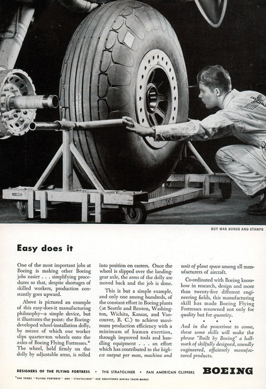 1944 Easy Does It Boeing Ad BI45698